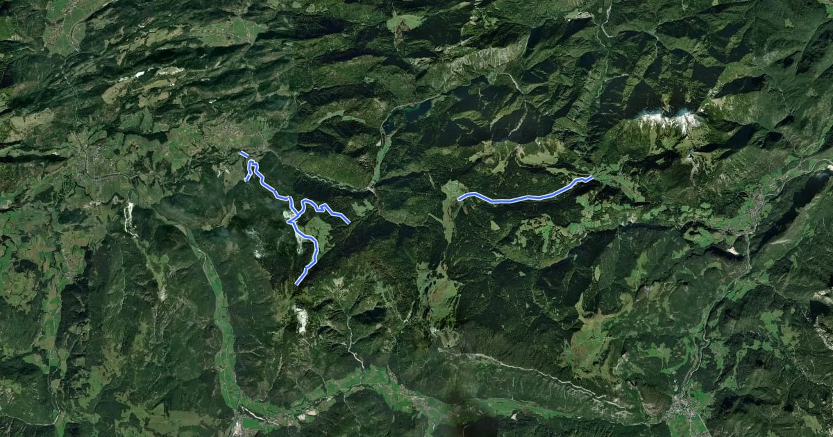 Маршрут Wanderweg 16 - Winklmoosalm - Hemmersuppenalm на спутниковом снимке