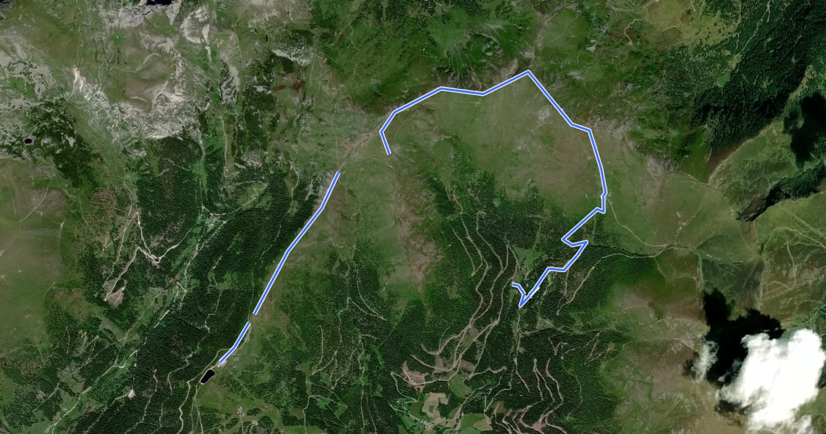 Маршрут Wanderweg 161 на спутниковом снимке
