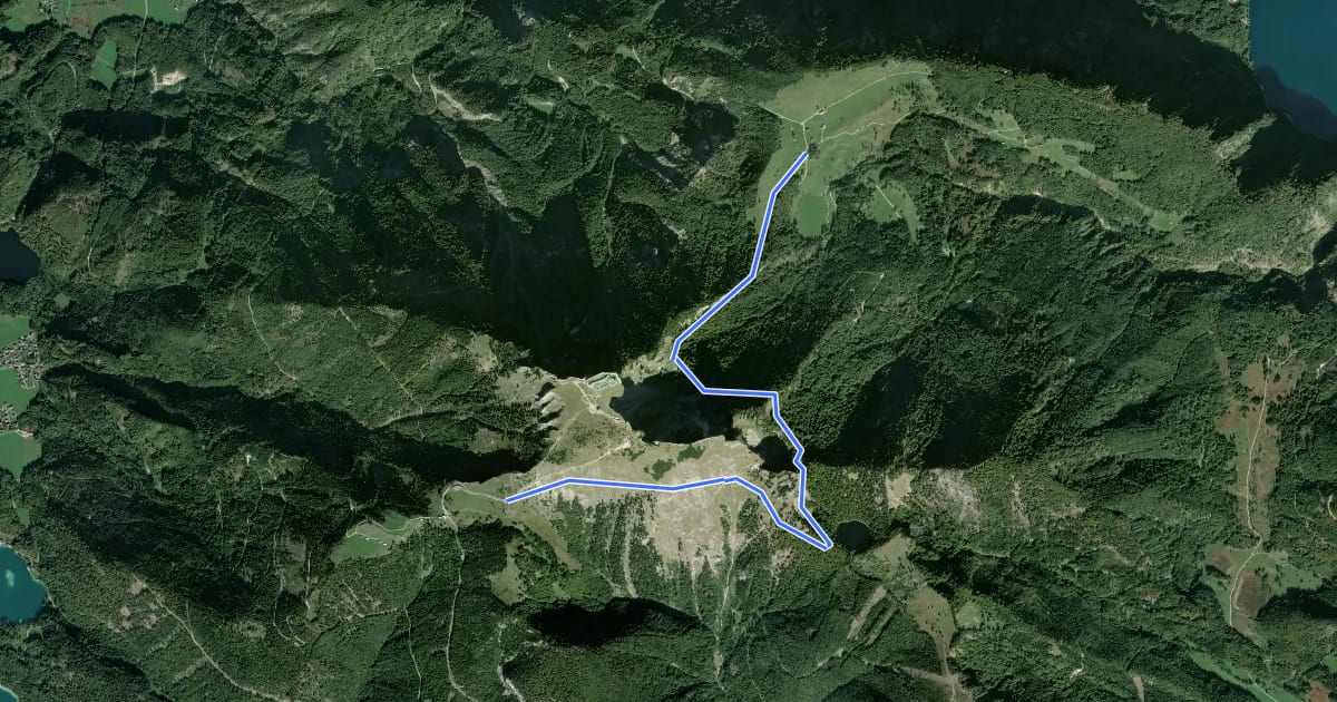 Маршрут Wanderweg 17 на спутниковом снимке