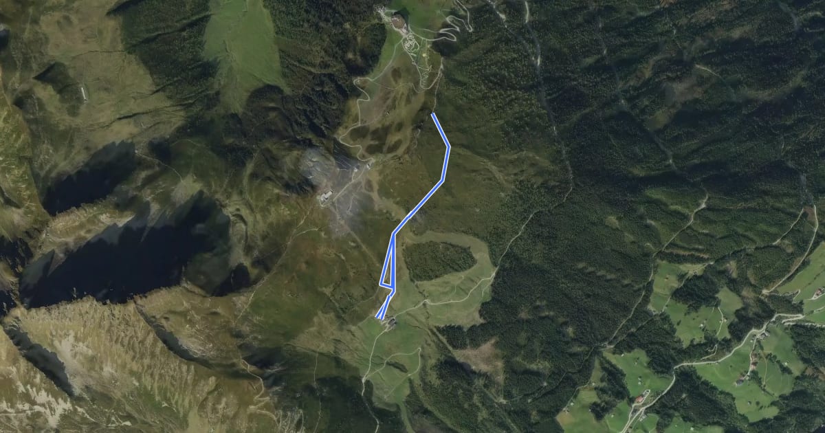 Маршрут Wanderweg 17A на спутниковом снимке