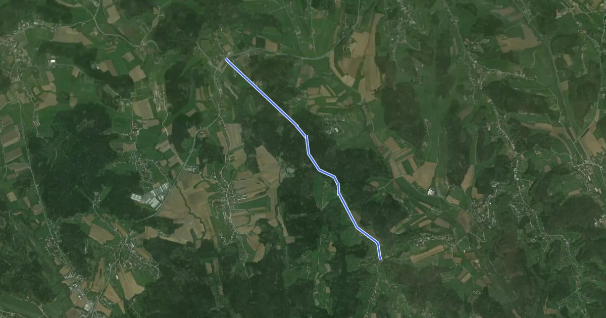 Маршрут Wanderweg 17A на спутниковом снимке