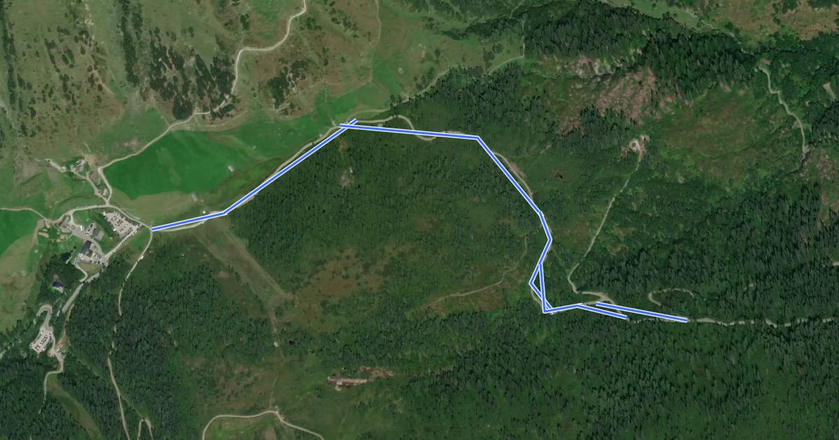 Маршрут Wanderweg 18 на спутниковом снимке