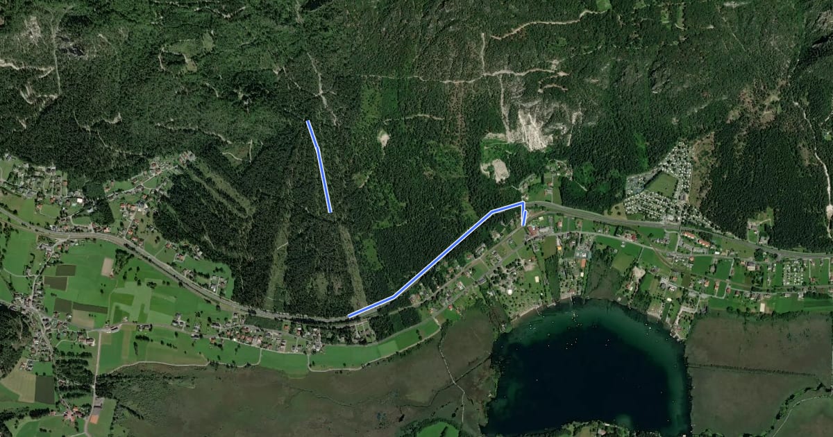 Маршрут Wanderweg 18 на спутниковом снимке