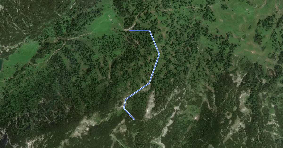 Маршрут Wanderweg 18 auf den Rosskogel на спутниковом снимке