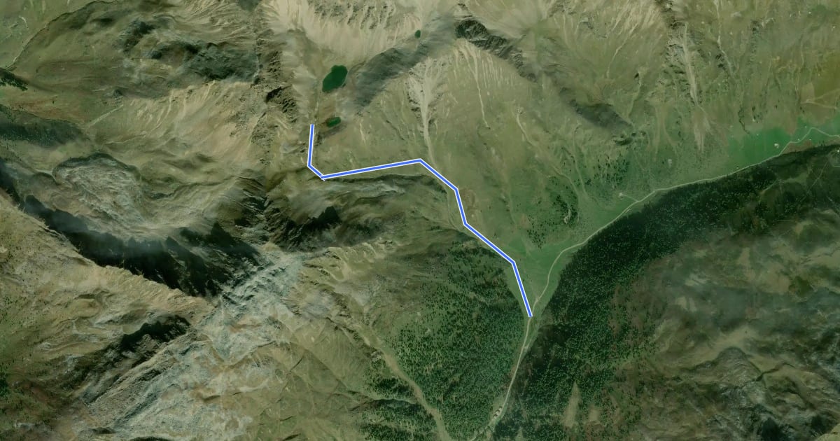 Маршрут Wanderweg 18 Villgratental на спутниковом снимке