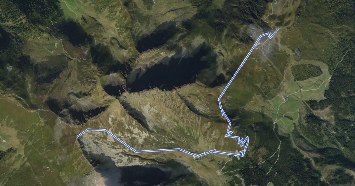 Маршрут Wanderweg 18A на спутниковом снимке