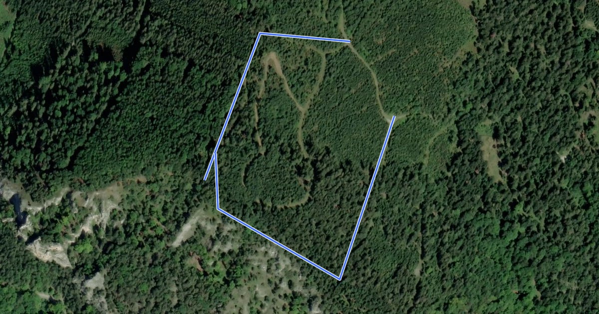 Маршрут Wanderweg 18b на спутниковом снимке