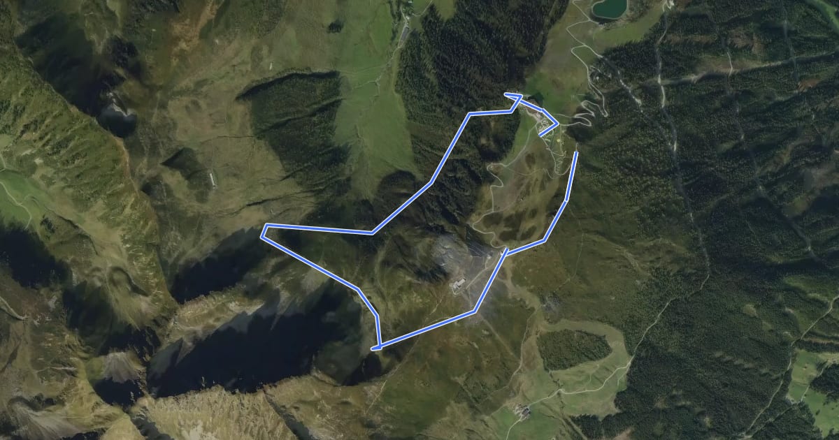 Маршрут Wanderweg 19 (Knappensteig) на спутниковом снимке