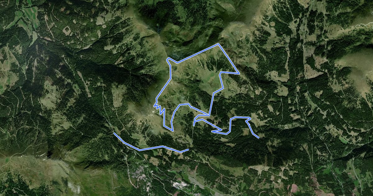 Маршрут Wanderweg 193 на спутниковом снимке