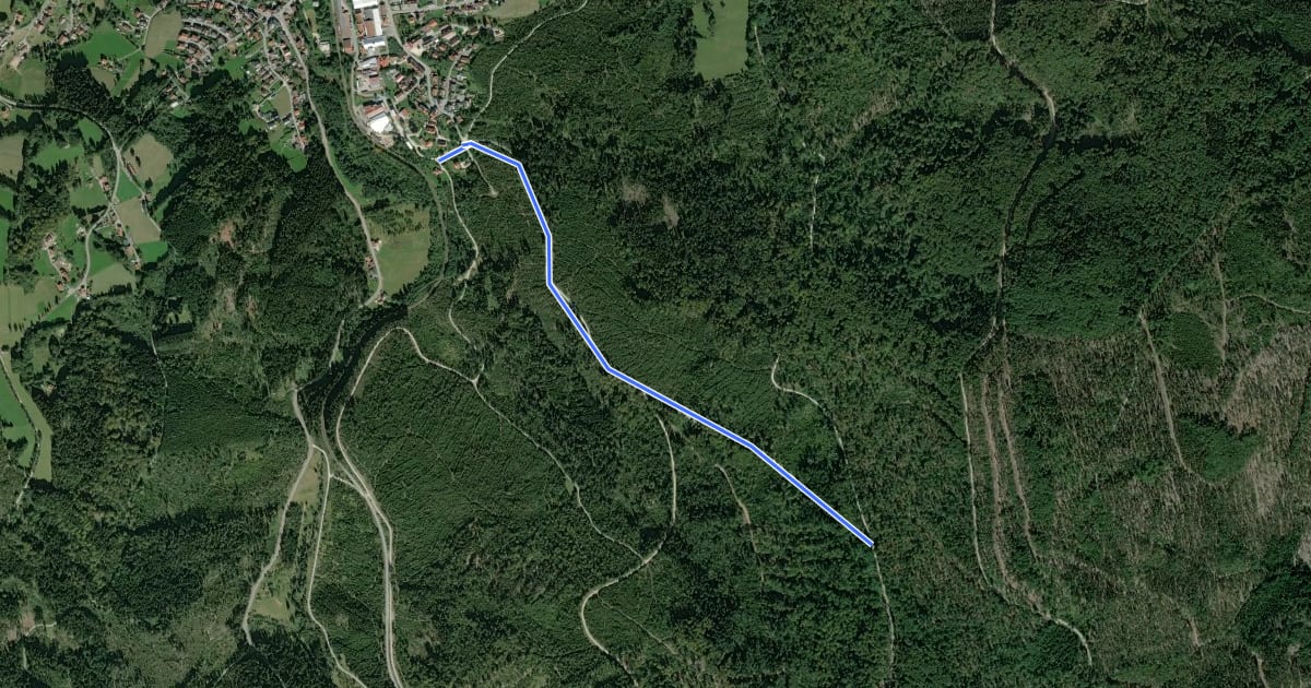 Маршрут Wanderweg 1a на спутниковом снимке