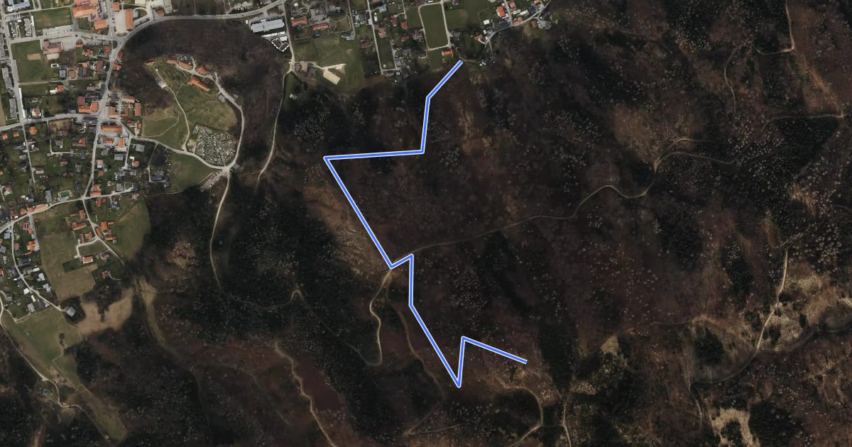 Маршрут Wanderweg 1b на спутниковом снимке