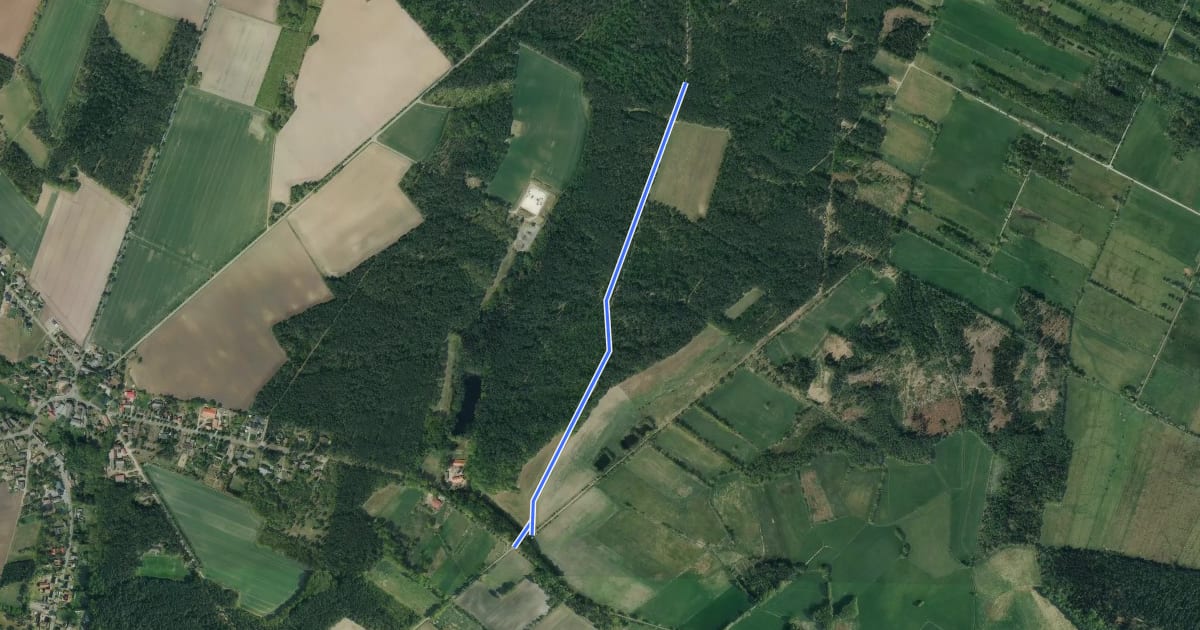 Маршрут Wanderweg 2 на спутниковом снимке