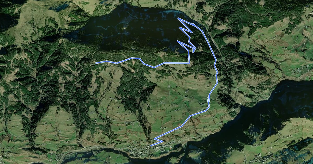 Маршрут Wanderweg 2 (Obere Gschwandtnerberg Runde) на спутниковом снимке