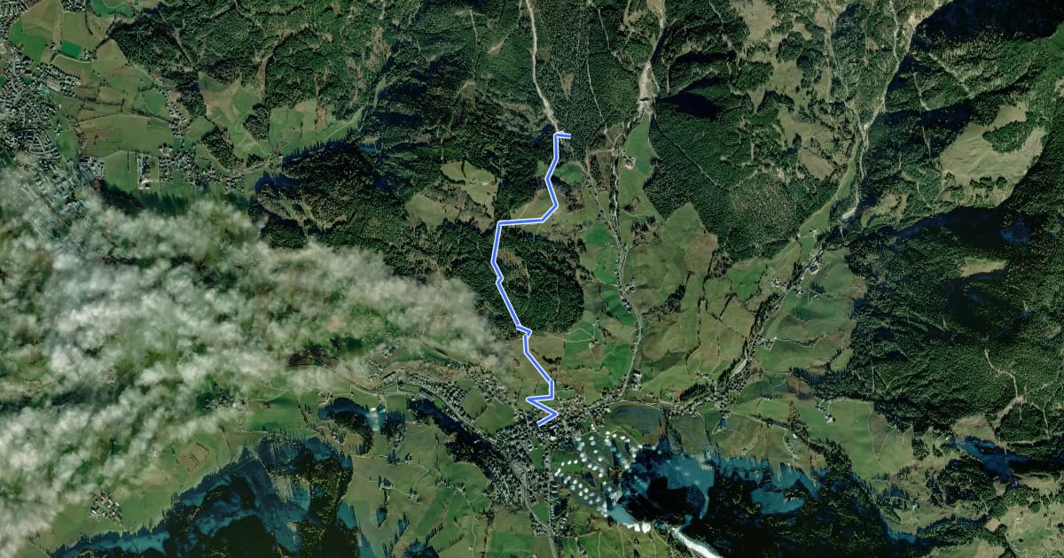 Маршрут Wanderweg 21 на спутниковом снимке