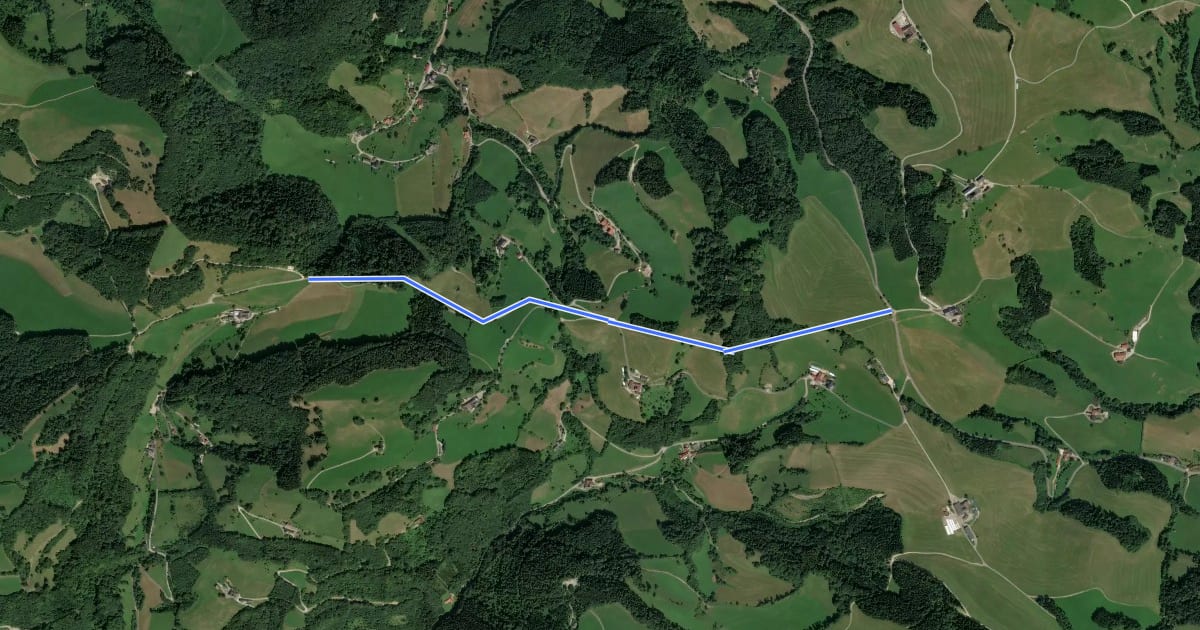 Маршрут Wanderweg 21 на спутниковом снимке