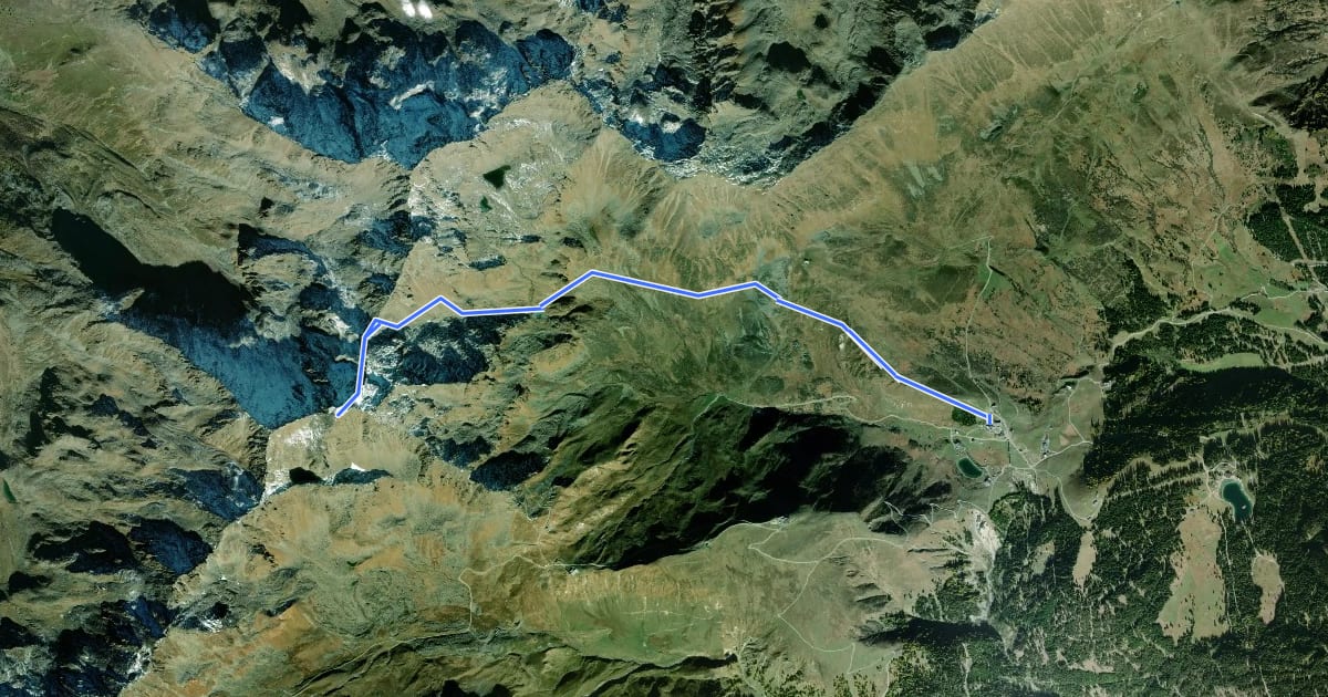 Маршрут Wanderweg 21 на спутниковом снимке