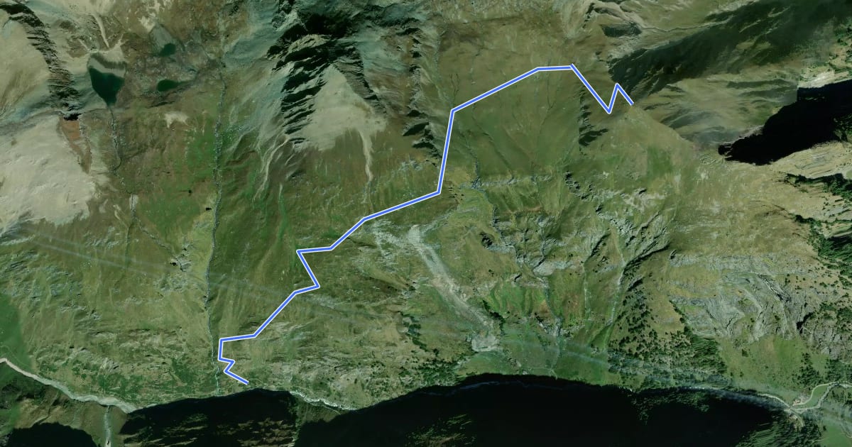 Маршрут Wanderweg 21 на спутниковом снимке