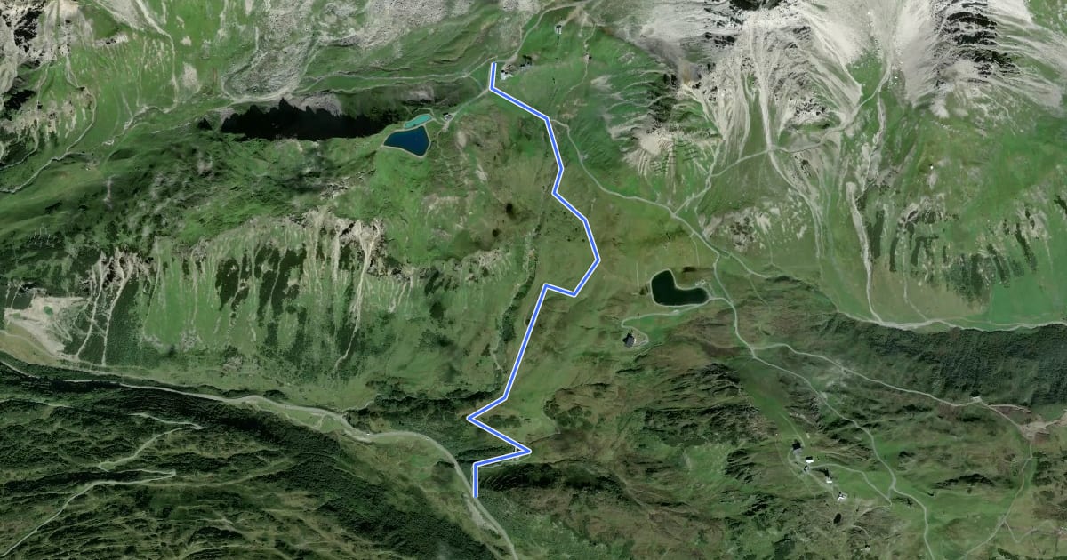 Маршрут Wanderweg 21 на спутниковом снимке