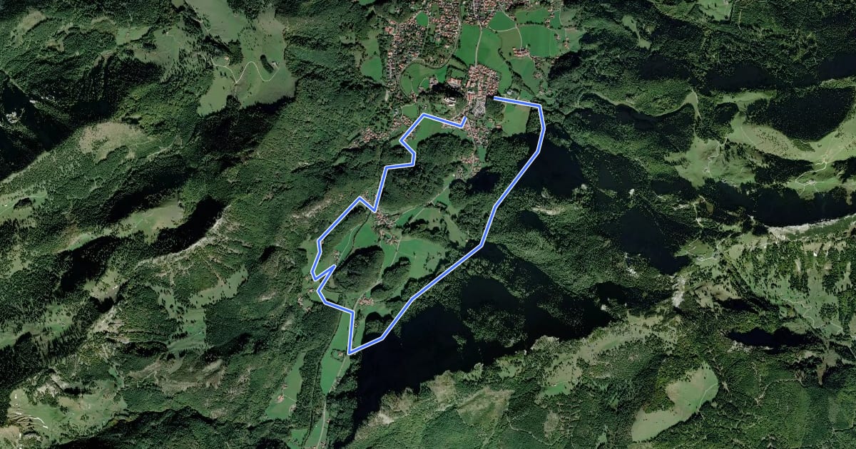 Маршрут Wanderweg 21 - Über`s Wasserthal Schwarzenstein на спутниковом снимке