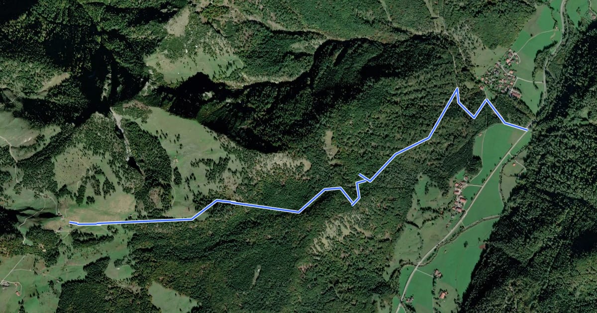 Маршрут Wanderweg 212 - Spitzstein на спутниковом снимке
