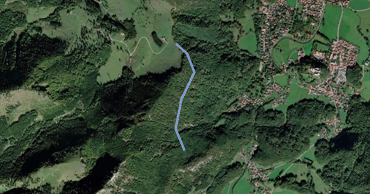 Маршрут Wanderweg 219a - Hofalm на спутниковом снимке