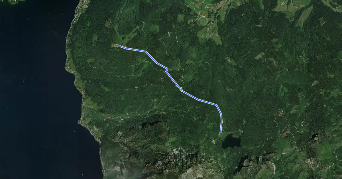 Маршрут Wanderweg 22 на спутниковом снимке
