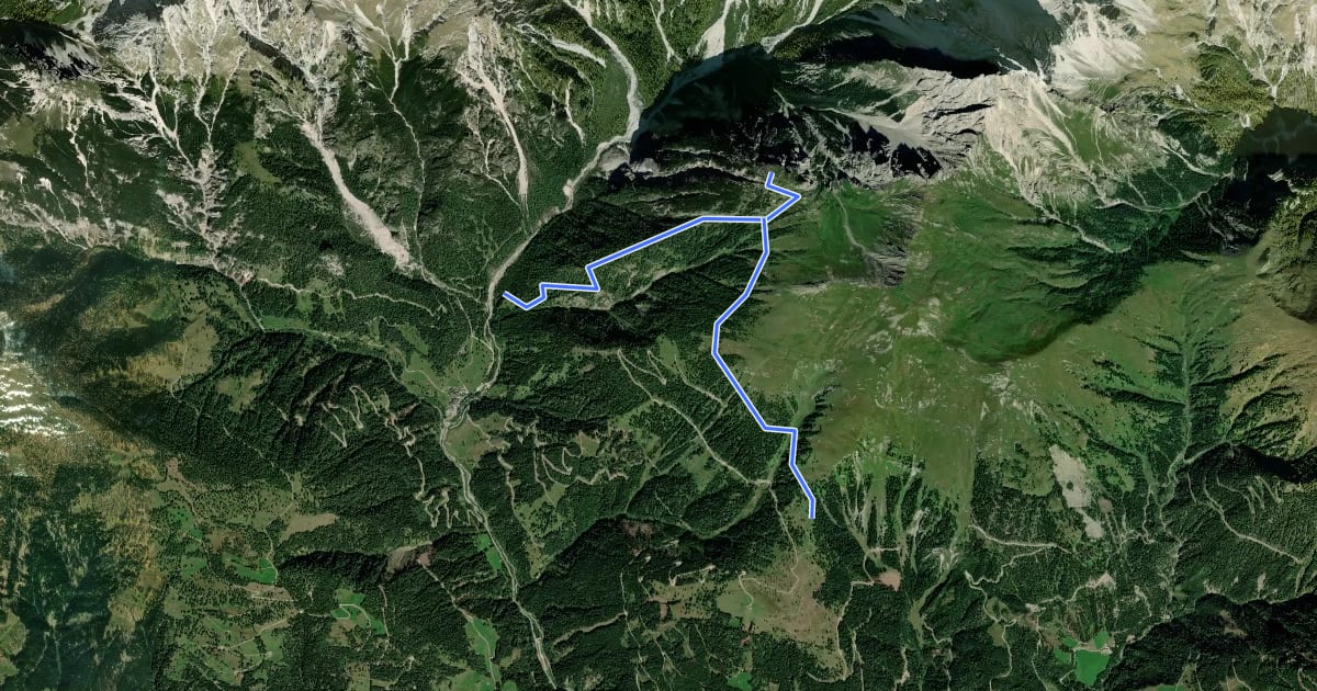Маршрут Wanderweg 22 Soleck на спутниковом снимке