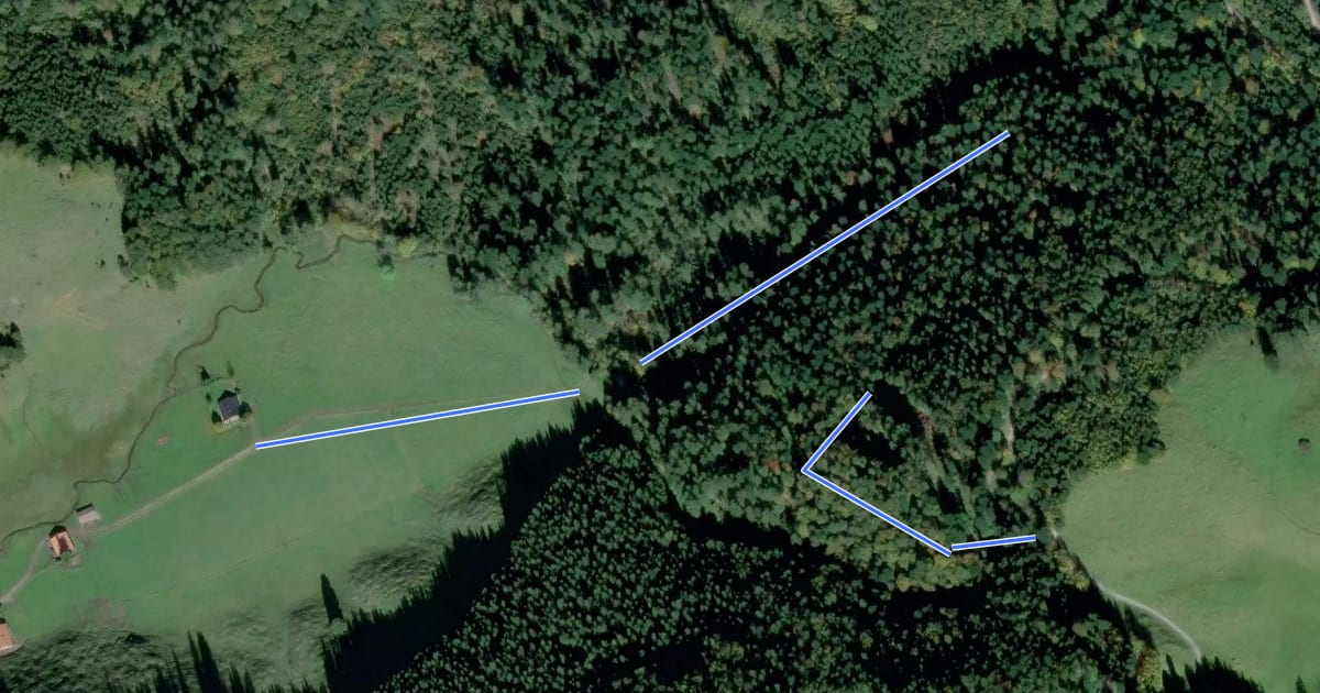 Маршрут Wanderweg 225b - Kranzhorn на спутниковом снимке