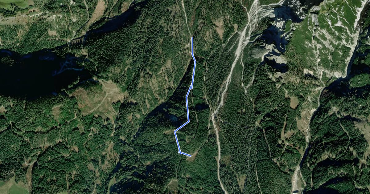 Маршрут Wanderweg 22a на спутниковом снимке
