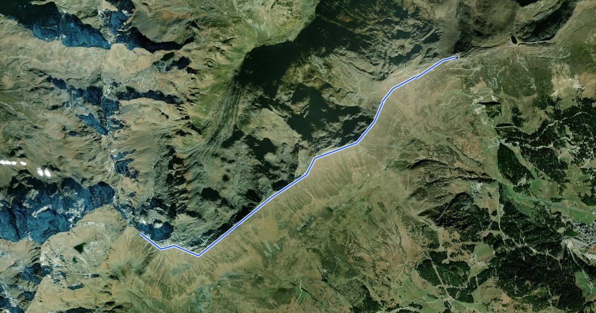 Маршрут Wanderweg 23 на спутниковом снимке
