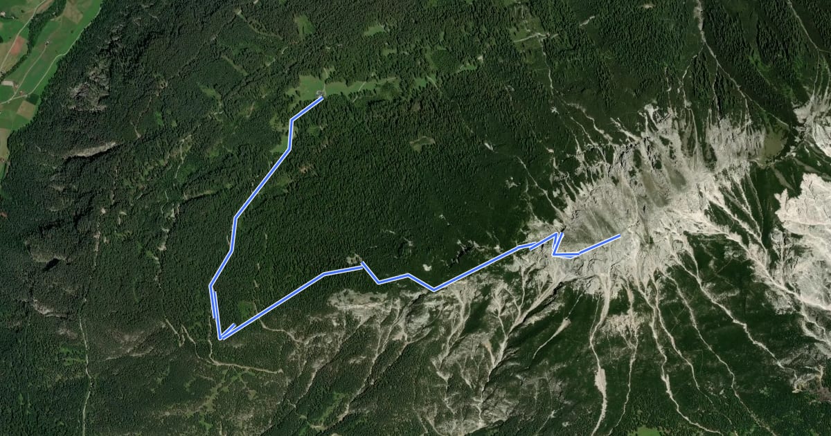 Маршрут Wanderweg 23 на спутниковом снимке