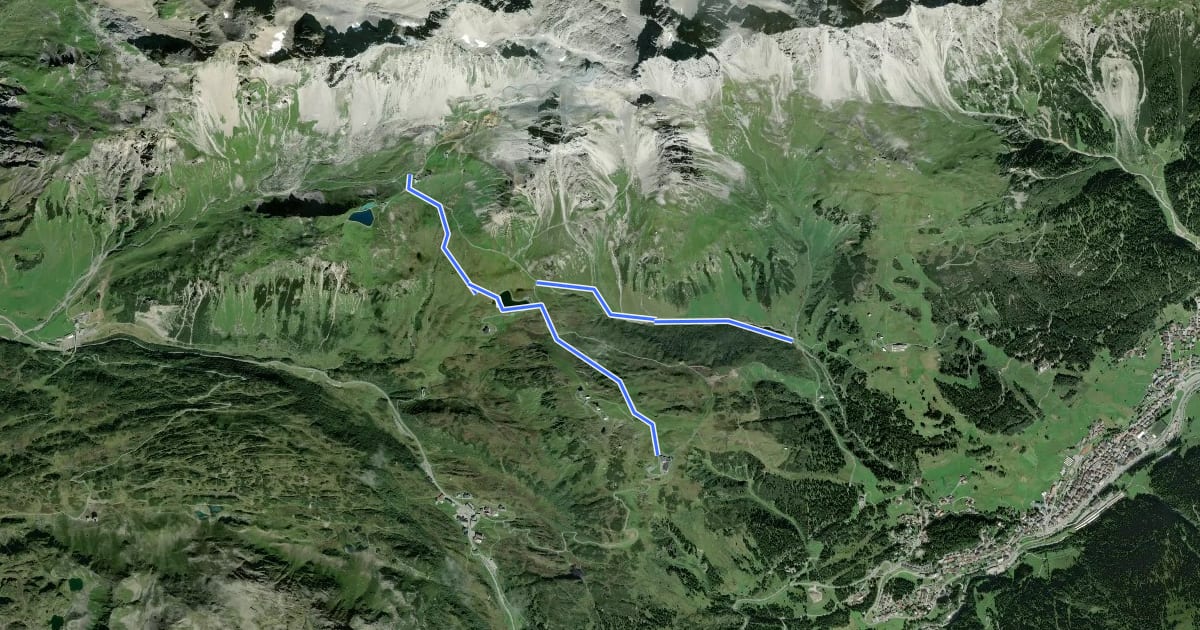 Маршрут Wanderweg 23 на спутниковом снимке