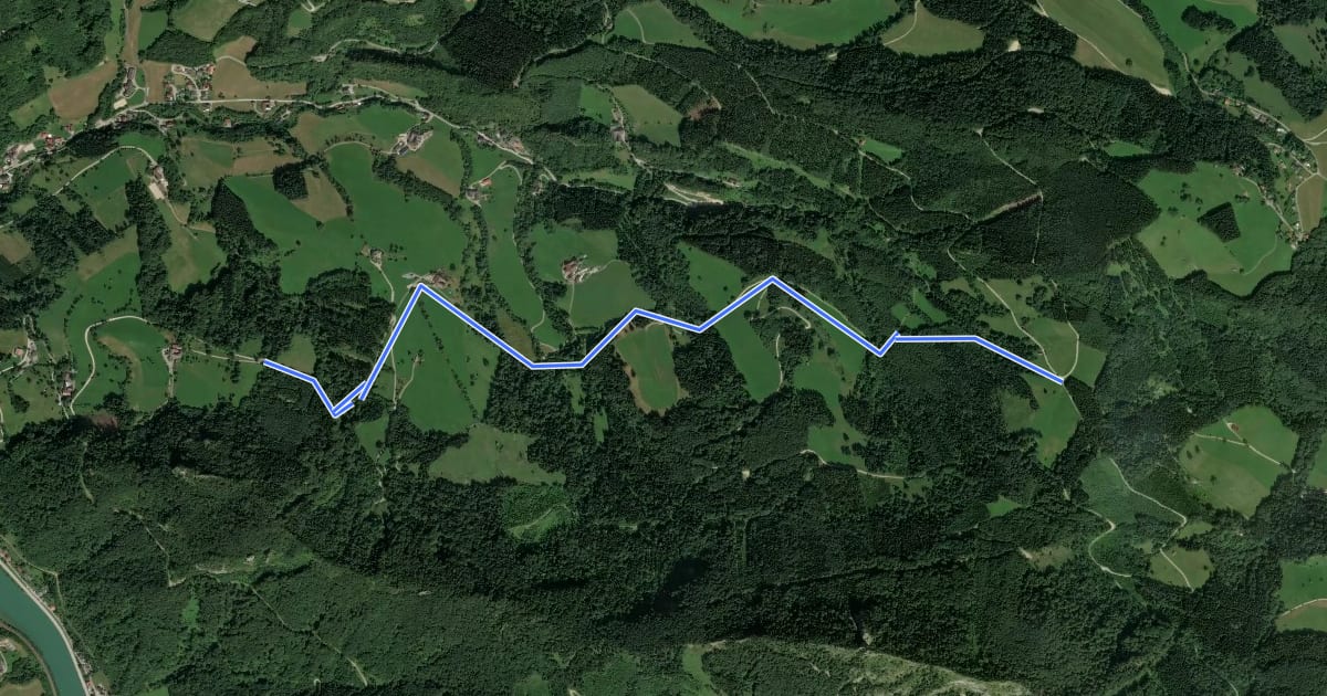 Маршрут Wanderweg 23 на спутниковом снимке