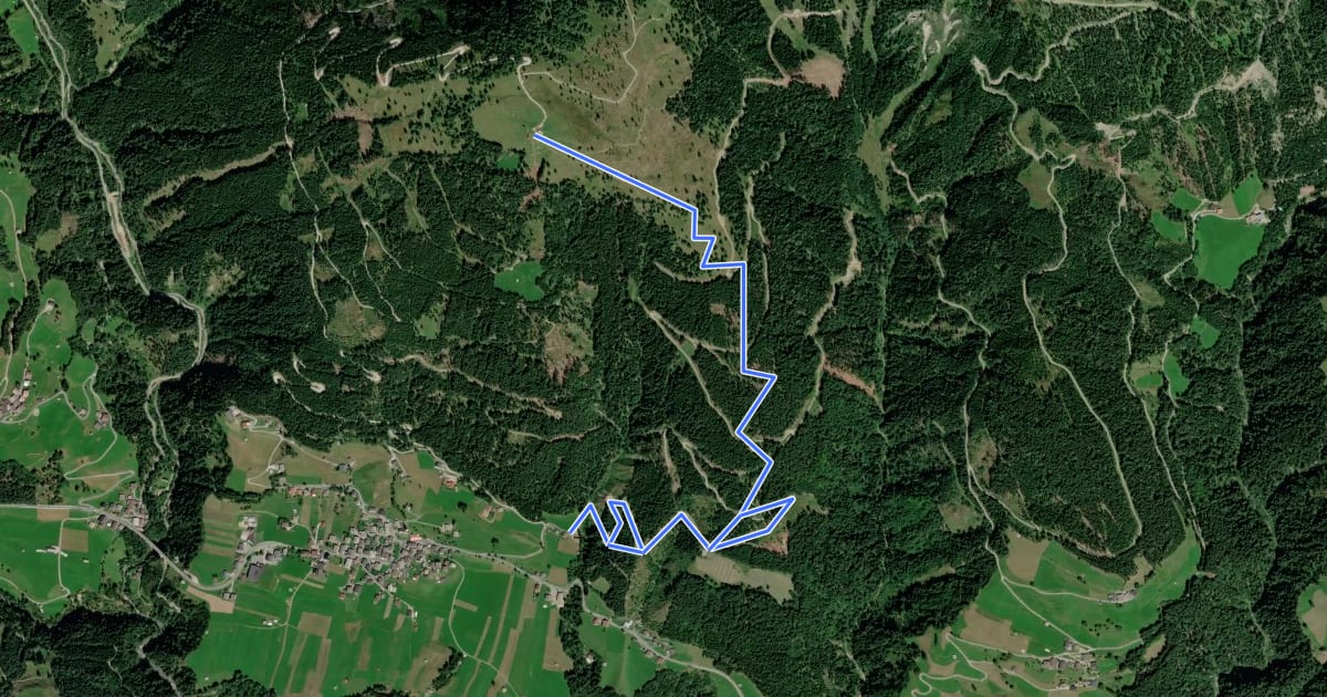 Маршрут Wanderweg 23 Lackenalm на спутниковом снимке