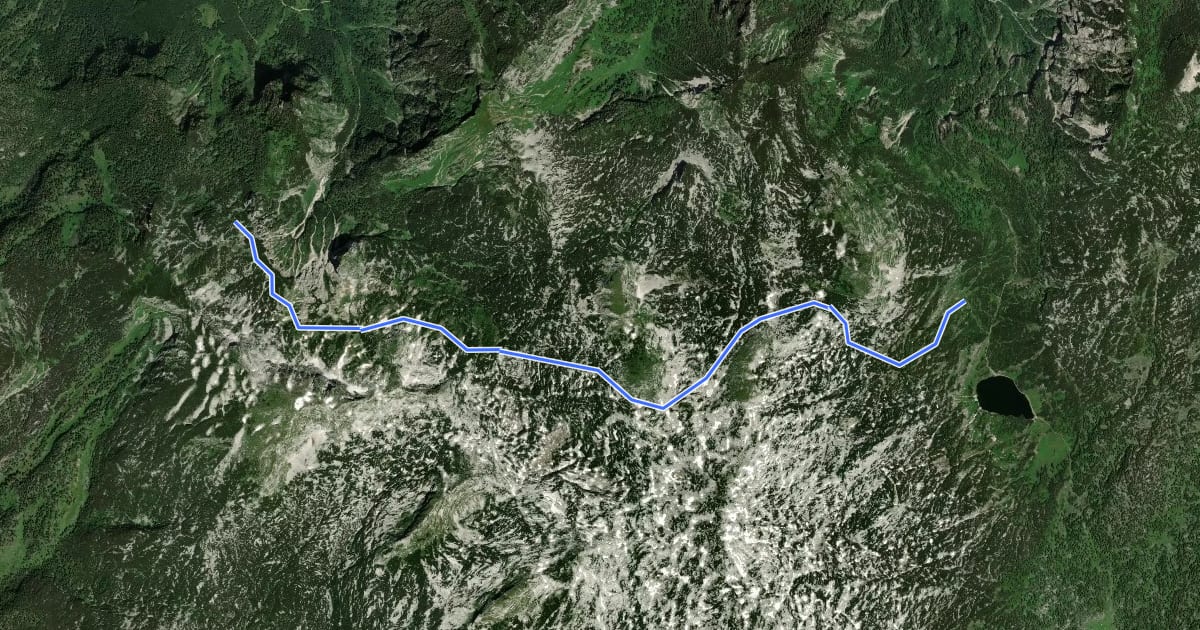 Маршрут Wanderweg 230 на спутниковом снимке