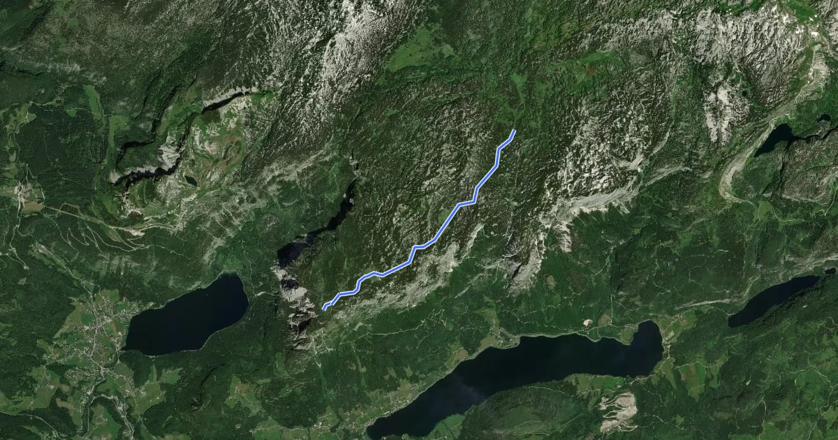 Маршрут Wanderweg 234 на спутниковом снимке