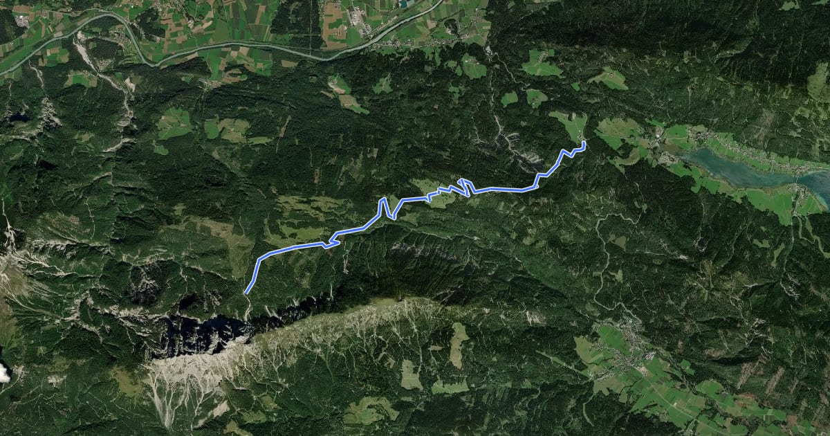 Маршрут Wanderweg 239 на спутниковом снимке