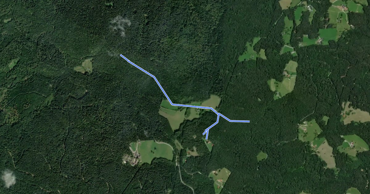 Маршрут Wanderweg 23a на спутниковом снимке