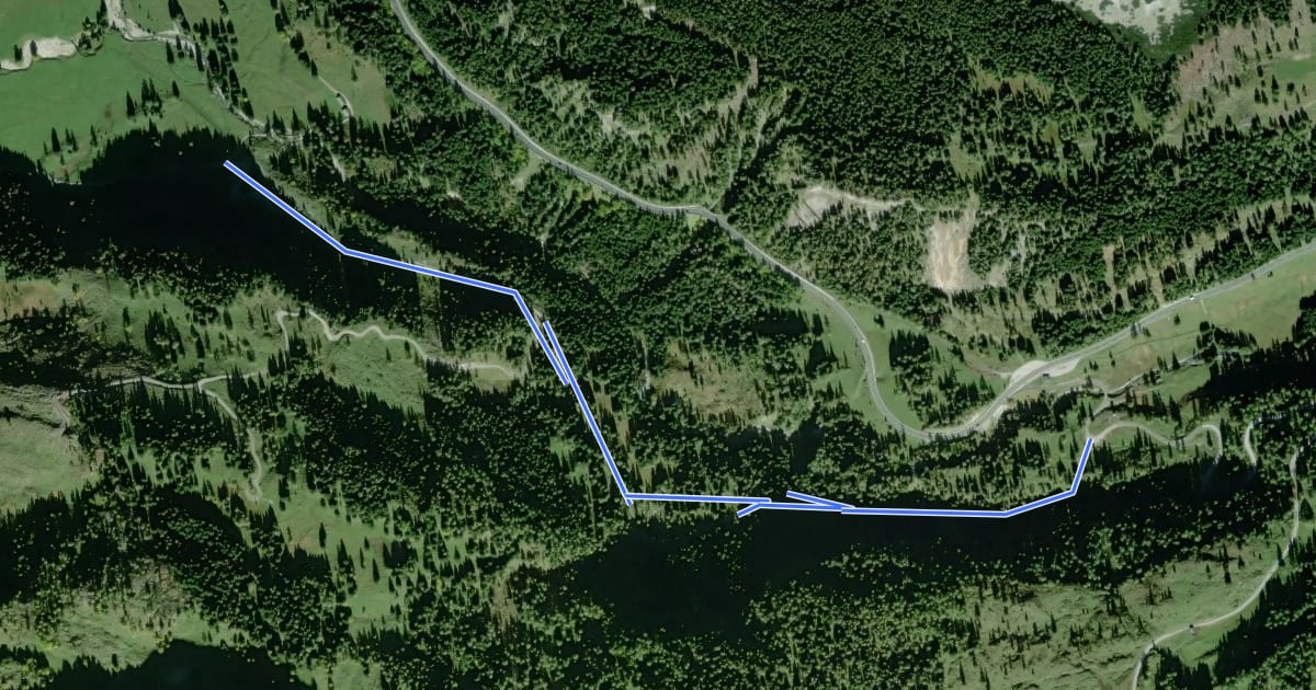 Маршрут Wanderweg 24 на спутниковом снимке