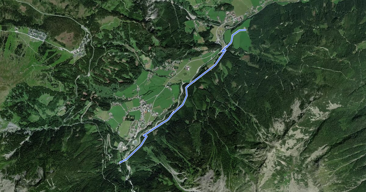 Маршрут Wanderweg 24 на спутниковом снимке