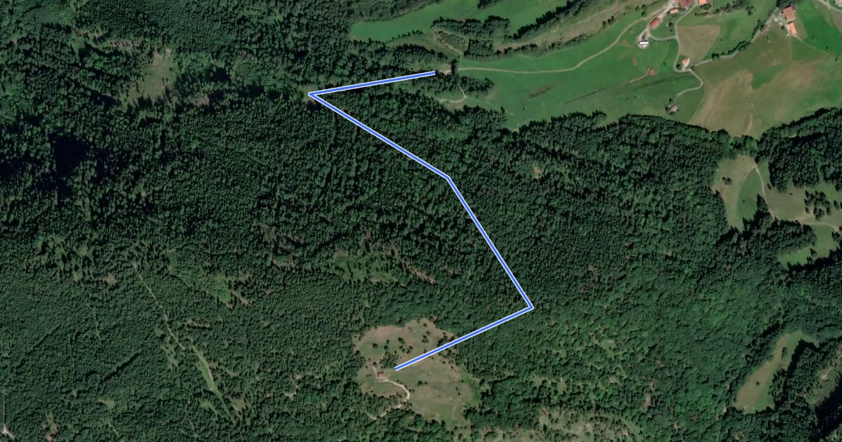 Маршрут Wanderweg 24 - Kiefersfelden на спутниковом снимке