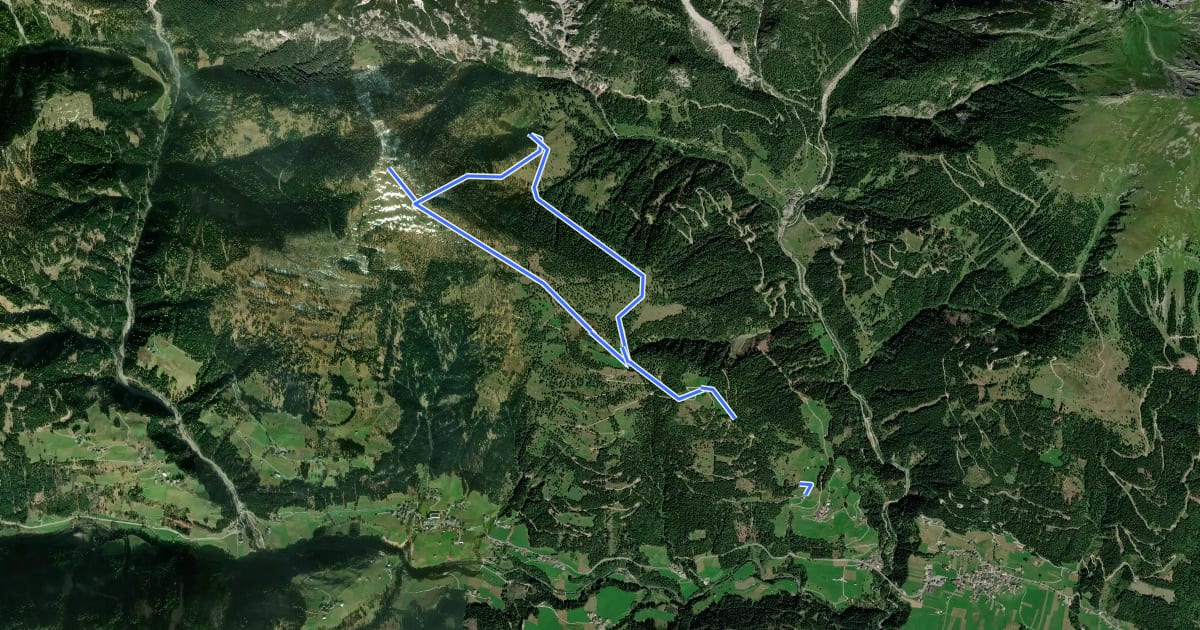 Маршрут Wanderweg 24 Samalm на спутниковом снимке