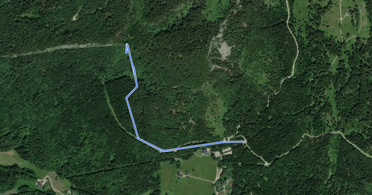 Маршрут Wanderweg 246 на спутниковом снимке