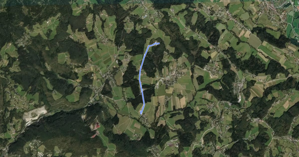 Маршрут Wanderweg 24a на спутниковом снимке
