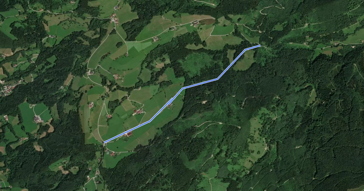 Маршрут Wanderweg 25 на спутниковом снимке