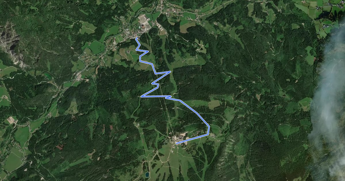 Маршрут Wanderweg 25 на спутниковом снимке