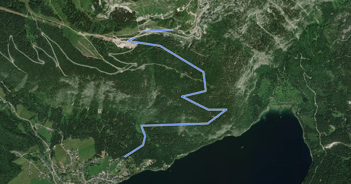 Маршрут Wanderweg 254 на спутниковом снимке
