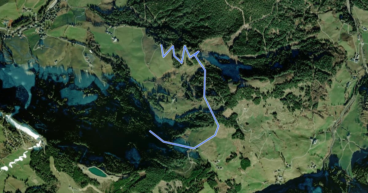 Маршрут Wanderweg 25a на спутниковом снимке