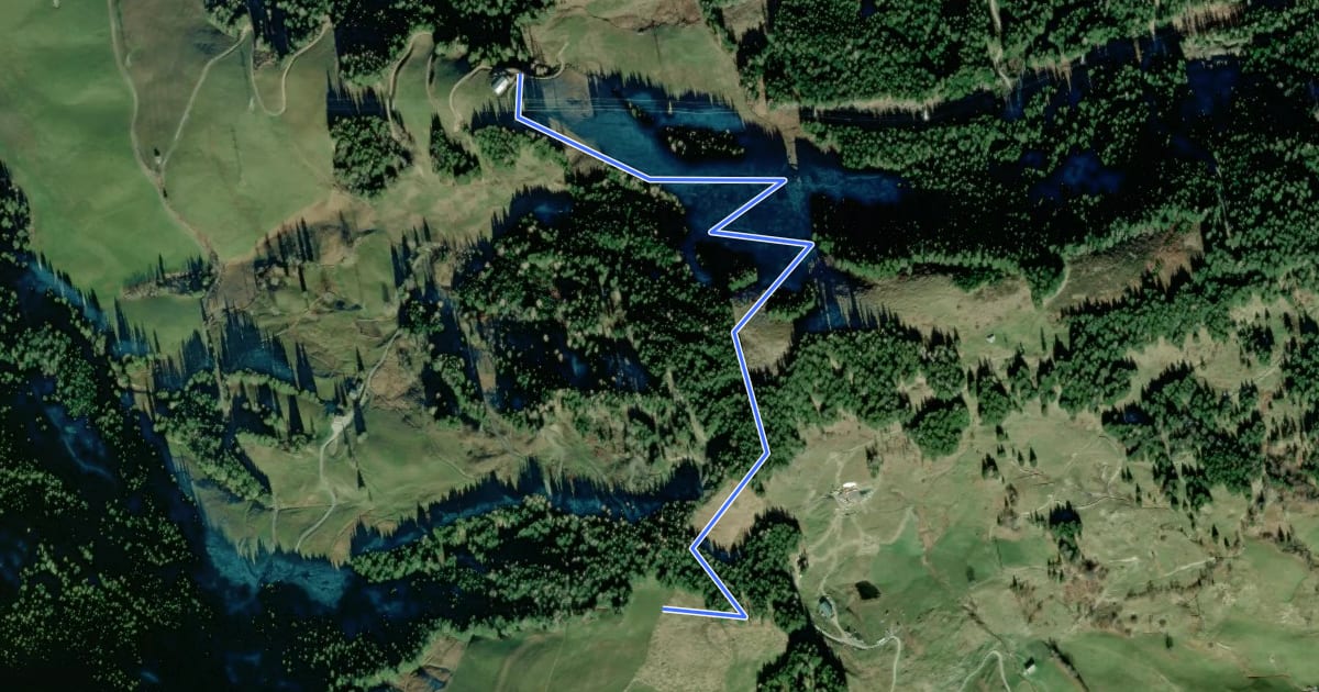 Маршрут Wanderweg 25b на спутниковом снимке