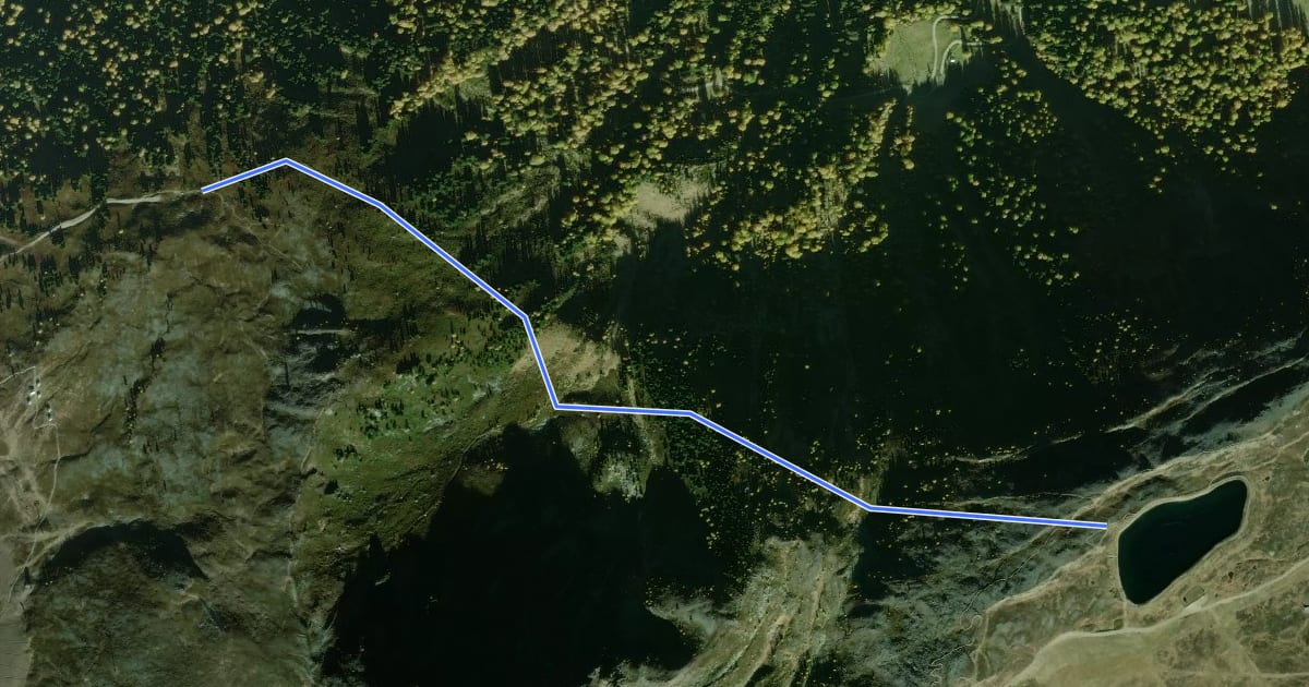 Маршрут Wanderweg 26 на спутниковом снимке